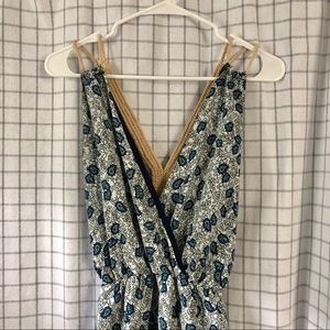 🌱 Blue pattern jumpsuit
